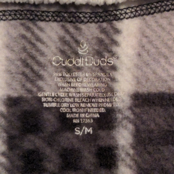 Cuddl Duds fleece pancho wrap S/M - Picture 4 of 4